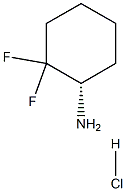 (1S)-2,2-difluorocyclohexan-1-amine hydrochloride, 1638744-12-3, 结构式