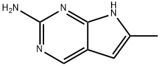 6-methyl-7H-pyrrolo[2,3-d]pyrimidin-2-amine, 1638760-18-5, 结构式