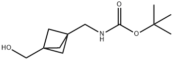 tert-Butyl((3-(hydroxymethyl)bicyclo[1.1.1]pentan-1-yl)methyl)carbamate,1638761-29-1,结构式