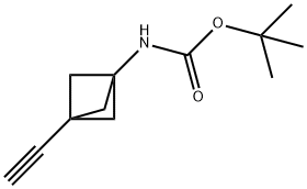 tert-Butyl(3-ethynylbicyclo[1.1.1]pentan-1-yl)carbamate,1638761-54-2,结构式