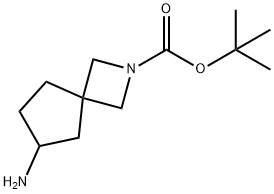 6-アミノ-2-アザスピロ[3.4]オクタン-2-カルボン酸TERT-ブチル 化学構造式