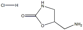 5-(aminomethyl)-1,3-oxazolidin-2-one hydrochloride 结构式