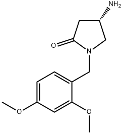 (4S)-4-amino-1-[(2,4-dimethoxyphenyl)methyl]pyrrolidin-2-one Struktur