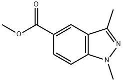 methyl 1,3-dimethyl-1H-indazole-5-carboxylate Structure