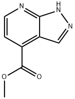 Methyl 1H-pyrazolo[3,4-b]pyridine-4-carboxylate 结构式