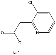 Sodium 2-(3-chloropyridin-2-yl)acetate Structure