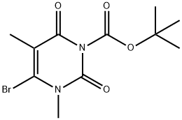 tert-butyl4-bromo-3,5-dimethyl-2,6-dioxo-3,6-dihydropyrimidine-1(2H)-carboxylate, 1643462-61-6, 结构式