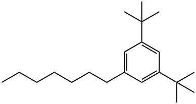 1,3-di-tert-butyl-5-heptylbenzene Struktur
