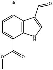 1643573-87-8 4-溴-7-甲酸甲酯吲哚-3-甲醛