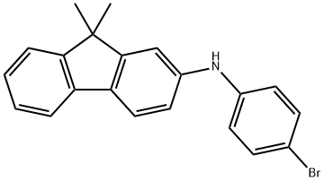N-(4-溴苯基)-9,9-二甲基-9H-芴-2-胺, 1644059-09-5, 结构式