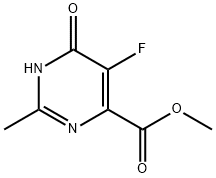 Methyl 5-fluoro-2-methyl-6-oxo-1,6-dihydropyrimidine-4-carboxylate Structure