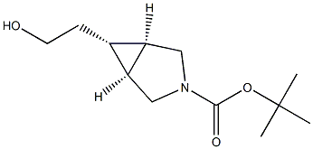 (Meso-1R,5S,6S)-Tert-Butyl 6-(2-Hydroxyethyl)-3-Azabicyclo[3.1.0]Hexane-3-Carboxylate Struktur
