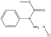 1-phenylHydrazinecarboxylic acid methyl ester hydrochloride Structure