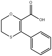 3-phenyl-5,6-dihydro-1,4-oxathiine-2-carboxylic acid 化学構造式