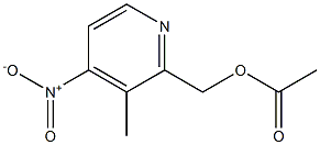 (3-methyl-4-nitropyridin-2-yl)methyl acetate Struktur