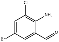 2-氨基-5-溴-3-氯苯甲醛,166527-08-8,结构式