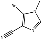 5-bromo-1-methyl-1H-imidazole-4-carbonitrile 化学構造式