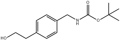 tert-Butyl 4-(2-hydroxyethyl)benzylcarbamate Struktur