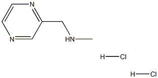 N-Methyl-1-(pyrazin-2-yl)methanamine dihydrochloride Structure