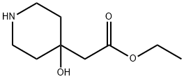 2-(4-羟基哌啶-4-基)乙酸乙酯, 167364-28-5, 结构式