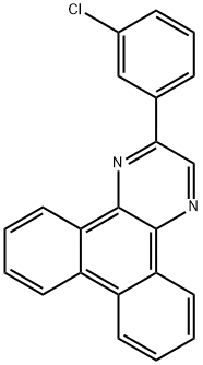 2-(3-chlorophenyl)dibenzo[f,h]quinoxaline Structure