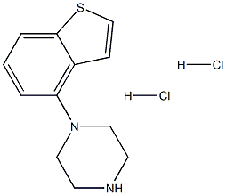1-(ベンゾ[B]チオフェン-4-イル)ピペラジン二塩酸塩 化学構造式