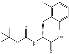 N-Boc-2,6-difluoro-D-phenylalanine Structure