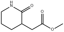 3-Piperidineacetic acid, 2-oxo-, methyl ester Struktur