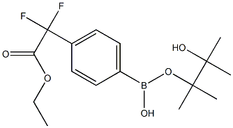 4-(Ethoxycarbonyldifluoromethyl)-phenyl-boronic acid pinacol ester Struktur