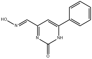 (E)-2-Oxo-6-phenyl-1,2-dihydropyrimidine-4-carbaldehyde oxime Structure