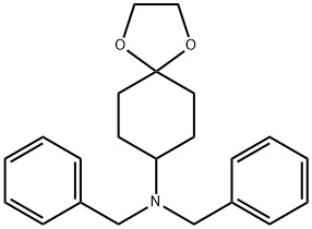 N,N-Dibenzyl-1,4-dioxaspiro[4.5]decan-8-amine Structure