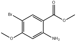 2-Amino-5-bromo-4-methoxy-benzoic acid methyl ester Struktur