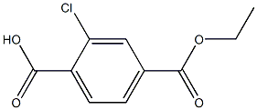 2-Chloro-4-(ethoxycarbonyl)benzoic acid Structure