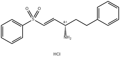 (1E,3S)-3-Amino-5-phenyl-1-(phenylsulphonyl)pent-1-enehydrochloride99% Structure