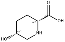 cis-5-hydroxypiperidine-2-carboxylic acid Struktur