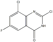2,8-二氯-6-氟喹唑啉-4(3H)-酮 结构式