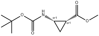 cis-cyclopropanecarboxylic acid, 2-[[(1,1-dimethylethoxy)carbonyl]amino]-, methyl ester|CIS-CYCLOPROPANECARBOXYLIC ACID, 2-[[(1,1-DIMETHYLETHOXY)CARBONYL]AMINO]-, METHYL ESTER