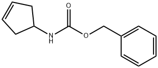 3-シクロペンテニルカルバミド酸ベンジル 化学構造式
