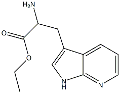 2-氨基-3-(1H-吡咯并[2,3-B]吡啶-3-基)丙酸乙酯,170845-94-0,结构式