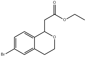 (6-Bromo-Isochroman-1-Yl)-Acetic Acid Ethyl Ester Structure