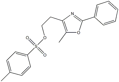 2-(5-methyl-2-phenyloxazol-4-yl)ethyl 4-methylbenzenesulfonate Struktur