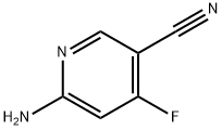 2-amino-4-fluoro-cyanopyridine Structure