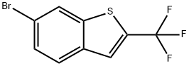 6-Bromo-2-(trifluoromethyl)benzo[b]thiophene 化学構造式