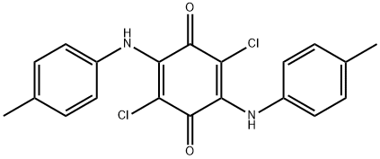 2,5-BIS(4-METHYLANILINO)-3,6-DICHLORO-1,4-BENZOQUINONE Struktur