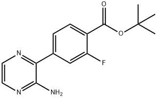 Tert-Butyl 4-(3-Aminopyrazin-2-Yl)-2-Fluorobenzoate,1715031-88-1,结构式