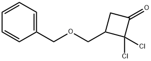 3-(benzyloxymethyl)-2,2-dichlorocyclobutanone Struktur