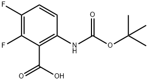 6-((tert-butoxycarbonyl)amino)-2,3-difluorobenzoic acid,172409-68-6,结构式