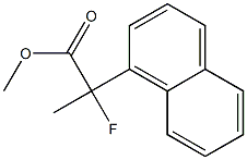 Methyl 2-fluoro-2-(naphthalen-1-yl)propanoate Struktur