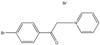 1-(2-(4-BROMO-PHENYL)-2-OXO-ETHYL)-PYRIDINIUM, BROMIDE Struktur