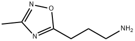 3-(3-methyl-1,2,4-oxadiazol-5-yl)propan-1-amine hydrochloride 化学構造式